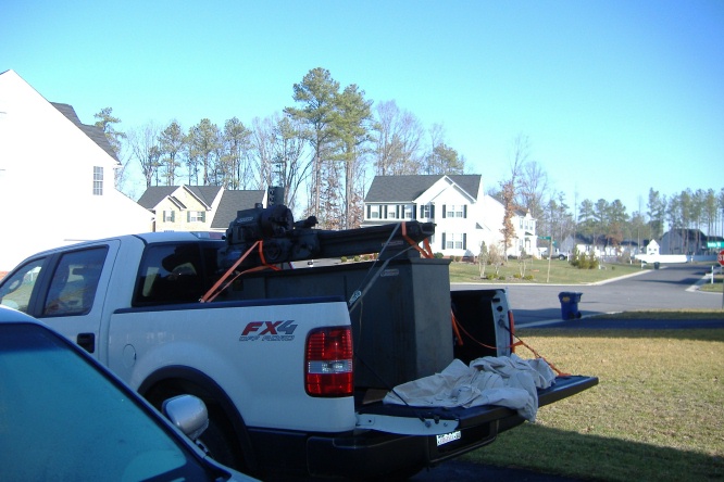 Rockwell lathe on truck